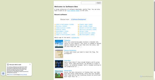Security scan screenshot of https://www.softwarebee.com