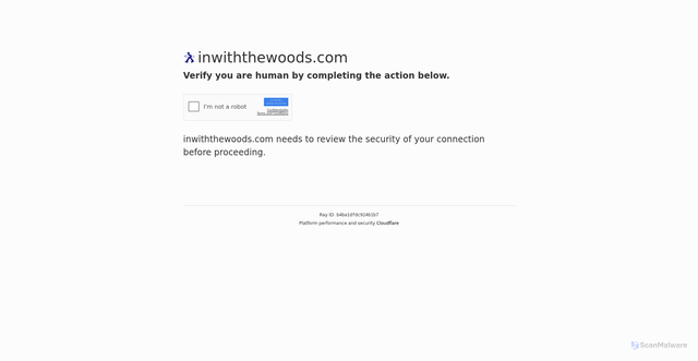 Security scan screenshot of https://inwiththewoods.com