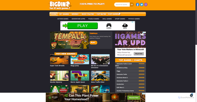 Security scan screenshot of https://bigdino.com