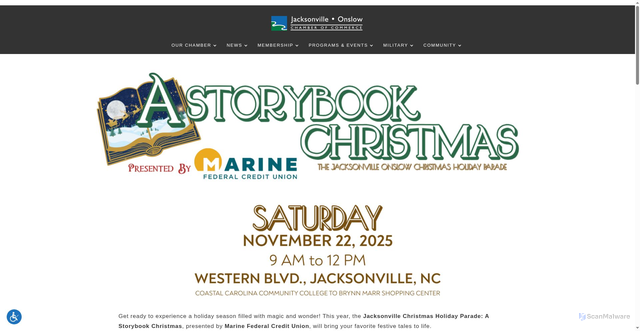 Security scan screenshot of https://jacksonvilleonline.org/project/christmas-holiday-parade/