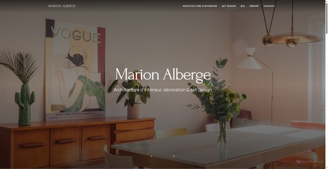 Security scan screenshot of https://www.marionalberge.com