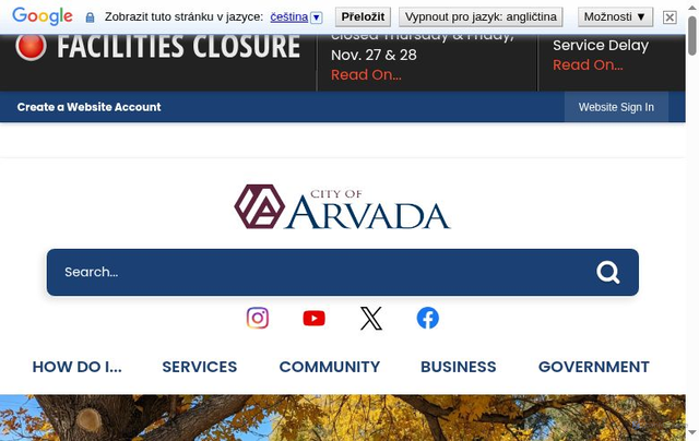 Security scan screenshot of https://www.arvadaco.gov/