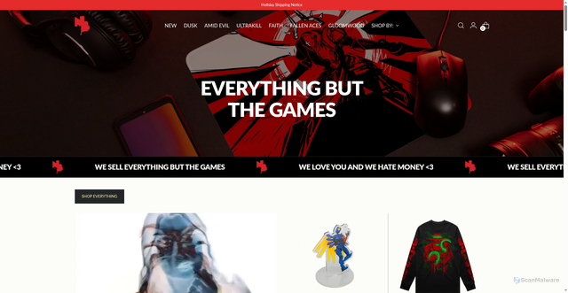 Security scan screenshot of https://newbloodstore.com/?srsltid=AfmBOoq1v8y-XevuReZpS5W7myhbRw9iGiYkmDKwtDDD6aSFnZGJ8z0t