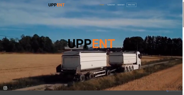 Security scan screenshot of https://uppent.se