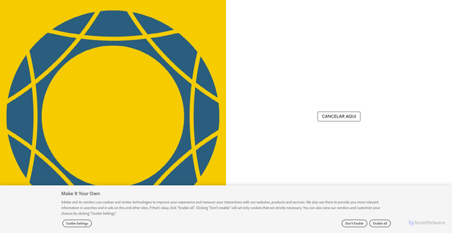 Security scan screenshot of https://new.express.adobe.com/webpage/XDRlyH0248MgA