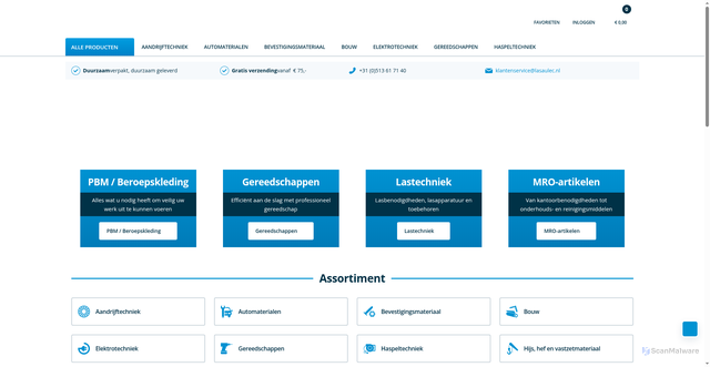 Security scan screenshot of https://lasaulec.nl