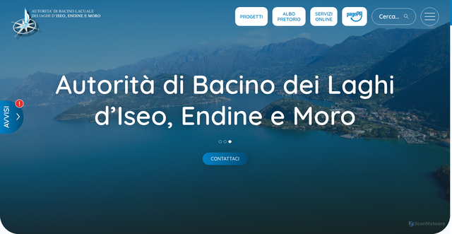 Security scan screenshot of https://www.autoritalaghi.it/