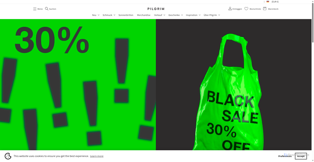 Security scan screenshot of https://pilgrim.net/