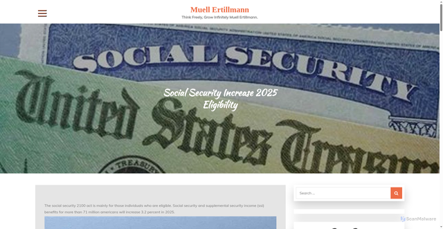 Security scan screenshot of https://muellertillmann.pages.dev/mllgkgp-social-security-increase-2025-eligibility-rtllmnnnsaj/