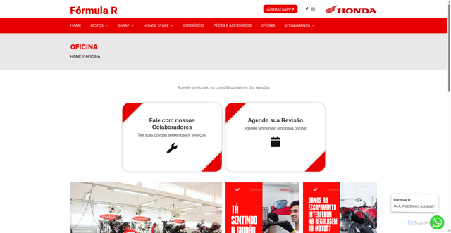 Security scan screenshot of https://formularhonda.com.br/2024/oficina