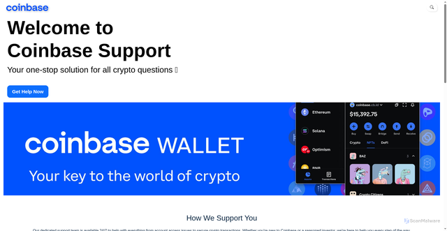 Security scan screenshot of https://support-cnbase.netlify.app/