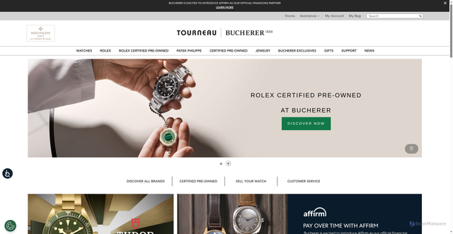Security scan screenshot of https://tourneau.com