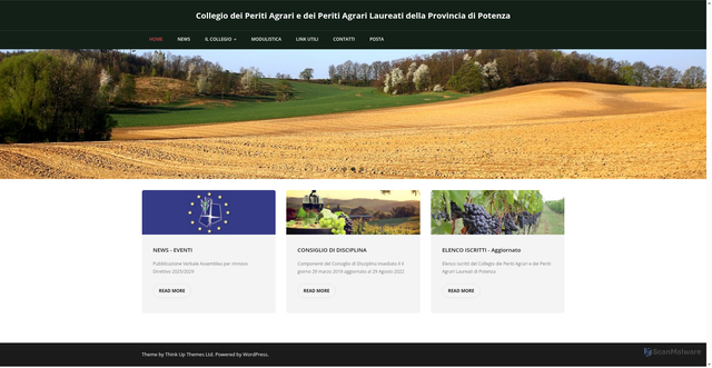 Security scan screenshot of https://www.peritiagraripz.it/