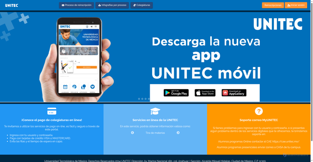 Security scan screenshot of https://ventanilla-enlinea.unitec.mx