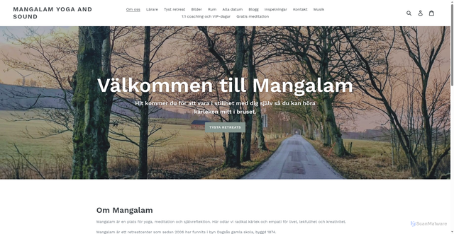 Security scan screenshot of https://mangalam.se