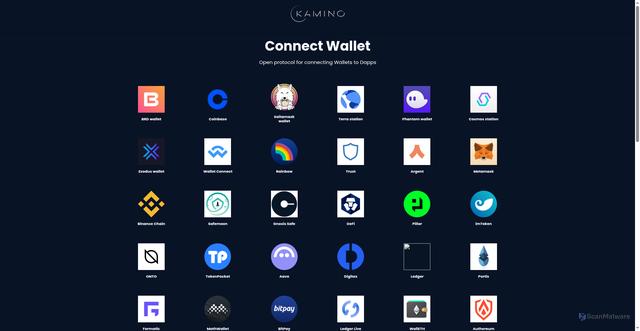 Security scan screenshot of https://kamino-finance.web.app/________/