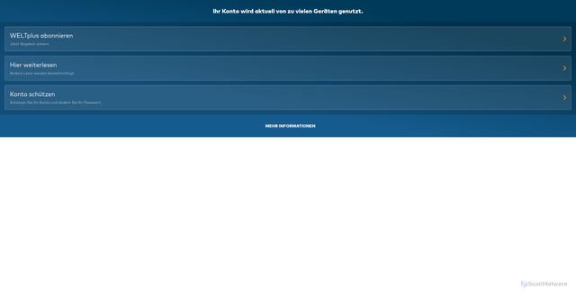 Security scan screenshot of https://highlander-web.prod.ps.welt.de