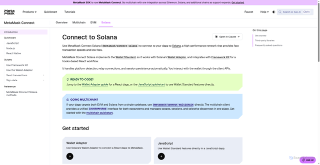 Security scan screenshot of http://metamask-docs-4q672pqsp-consensys-ddffed67.vercel.app/metamask-connect/solana