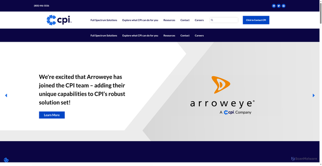 Security scan screenshot of https://cpicardgroup.com
