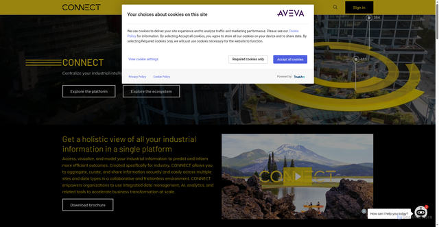 Security scan screenshot of https://signin.test-connect.aveva.com