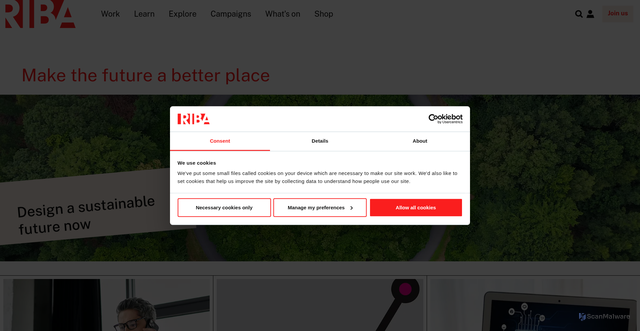 Security scan screenshot of https://architecture.com