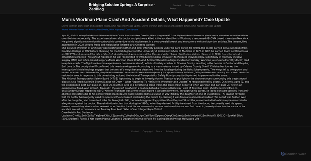 Security scan screenshot of https://tammywigboldyfave-08zfv6zziq.edgeone.app/13766-morris-wortman-plane-crash-and-accident-details-what-happened-case-update.html