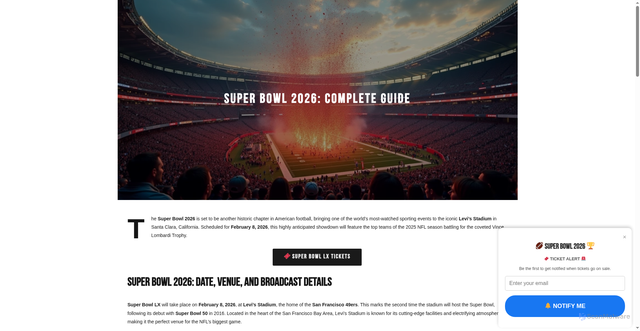 Security scan screenshot of https://www.basket-mag.com/superbowl-2026-date-half-time-show-tickets-price/