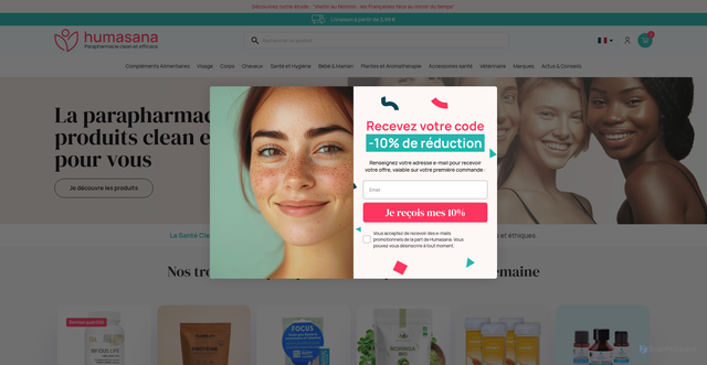 Security scan screenshot of https://humasana.com