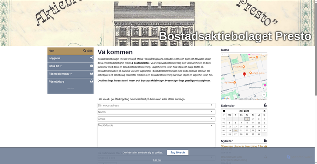 Security scan screenshot of https://bostadsabpresto.se