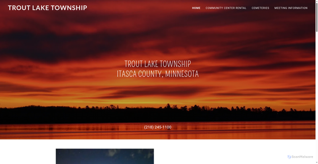 Security scan screenshot of https://troutlakemn.gov/