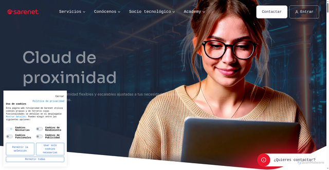 Security scan screenshot of https://sarenet.es
