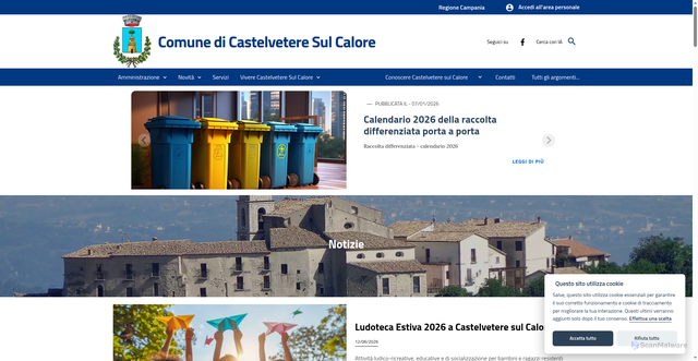 Security scan screenshot of https://www.comune.castelveteresulcalore.av.it