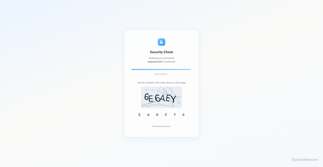 Security scan screenshot of https://polywox.com/