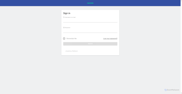 Security scan screenshot of https://track.norstatpanel.com/