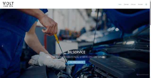 Security scan screenshot of https://voltcarspa.se