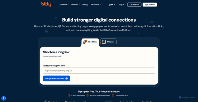Security scan screenshot of https://bit.ly/