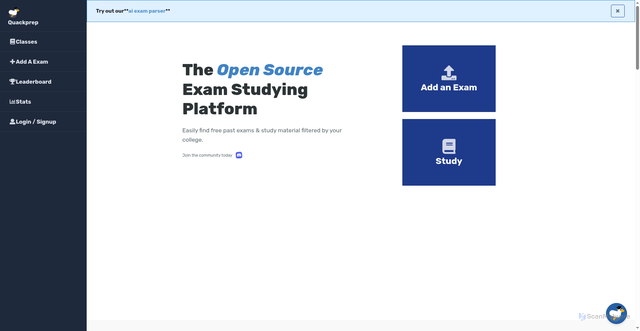 Security scan screenshot of https://api.quackprep.com