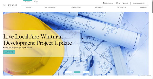 Security scan screenshot of https://balharbourfl.gov/