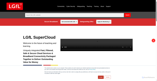 Security scan screenshot of https://lgfl.net/