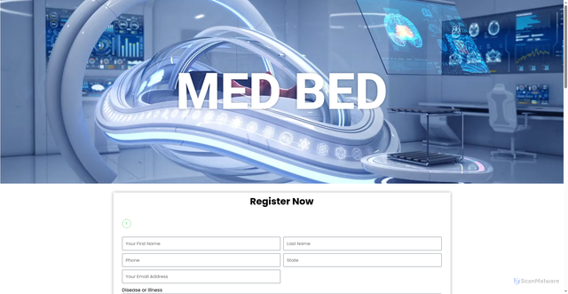 Security scan screenshot of https://trumpmedbed.org