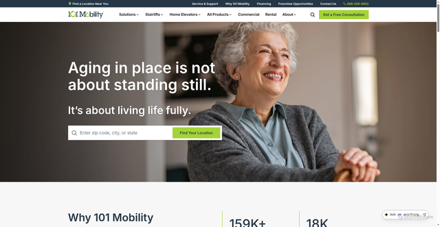 Security scan screenshot of https://101mobility.com