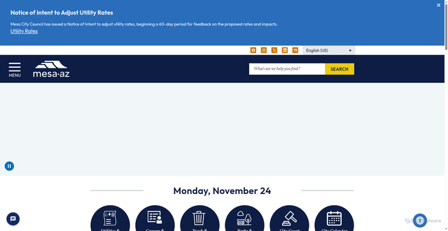 Security scan screenshot of https://www.mesaaz.gov/