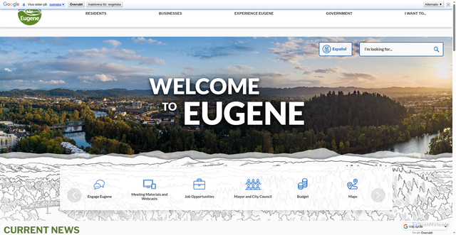 Security scan screenshot of https://www.eugene-or.gov