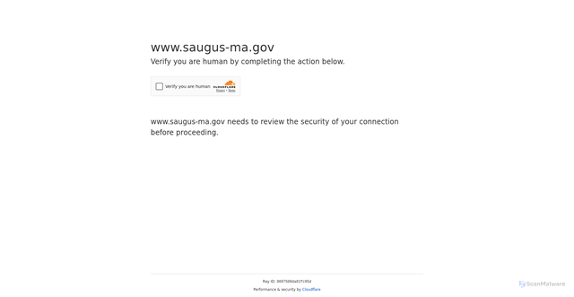 Security scan screenshot of https://www.saugus-ma.gov/
