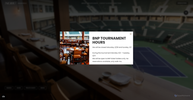 Security scan screenshot of https://noburestaurants.com/indian-wells
