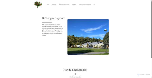 Security scan screenshot of https://lingonrisgrand.se
