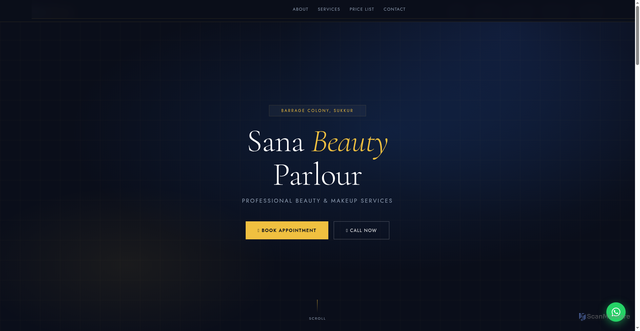 Security scan screenshot of https://sanaparlour-37otmdgzm3.edgeone.app/