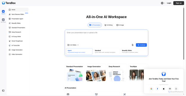 Security scan screenshot of https://dm.1024tera.com/ai/index
