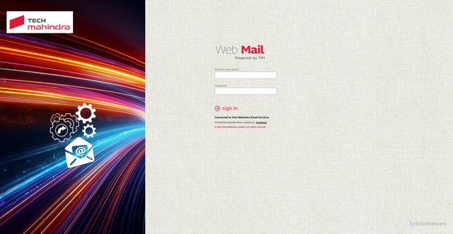 Security scan screenshot of https://autodiscover.techmahindra.com