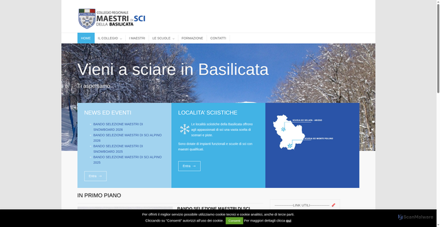 Security scan screenshot of https://www.maestriscibasilicata.it